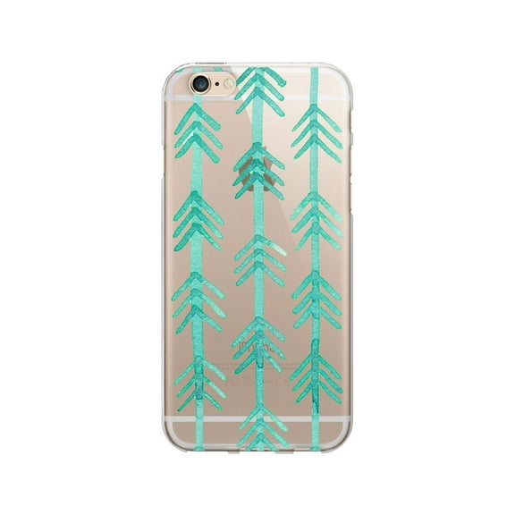 OTM Prints Clear Phone Case, Hunter Turquoise - iPhone 6 Plus/7 Plus