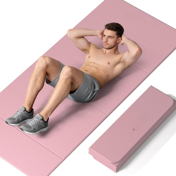 7-Fold Yoga Mat 74"x31" - 0.31 Inch Thick Folding Exercise Mat, Extra Wide Non-Slip POE Mat for Travel, Storage, Yoga, Pilates, Meditation & Gym, Lightweight & Portable