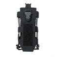 thumbnail image 1 of Nylon Water Bottle Bag with Hanging Buckle Suitable for Outdoor Activities Black, 1 of 5
