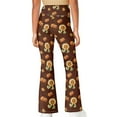 thumbnail image 3 of DISNIMO Brown Sunflower Kids Yoga Pants Ages 13-14 Girls Dance Athletic Pants High Waisted Bell Bottoms for Dance Workout Kids Flare Leggings for Girls kids Flare Leggings, 3 of 7