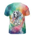 thumbnail image 2 of Funny Watercolor Adorable Great Dane Peeking Through Torn Paper Effect All Over Print 3D Shirt Unisex Merch Danes Dog Lover Gifts - 00026, 2 of 6
