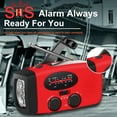 thumbnail image 3 of TSV Hand Crank Emergency Radio, Portable Radio Solar Powerd AM FM WB NOAA Weather Radio with SOS Alarm, Cell Phone Charge, 3 of 9