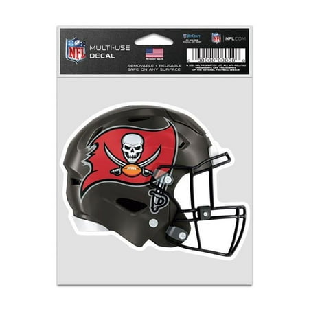 Wraft Fanatics 9416636960 3.75 x 5 in. Tampa Bay Buccaneers Decal – Helmet Fan