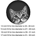 thumbnail image 7 of PISONIC Funny Cat Black Spare Tire Cover Weatherproof Universal Wheel Protectors for RV Camper Travel Trailer SUV Truck 17 inch, 7 of 7