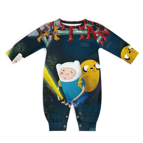 Adventure Time Unisex Baby Boy Girl Rompers Long Sleeve Infant Jumpsuits Babies' Outfits Fall Winter Clothes 0-3M