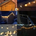 thumbnail image 4 of Solar String Fairy Lights Outdoor, 39ft 100LED Waterproof Star Twinkle Decorative Lights for Garden,Patio Post,Deck,Canopy,Gazebo,Porch,Pergola,Balcony,Backyard Fence,Party Decor Warm White, 4 of 15