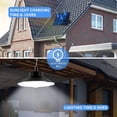 thumbnail image 3 of Claoner Solar Shed Lights Outdoor Indoor, LED Dusk to Dawn Pendant Lights with Remote Control, 3 of 6