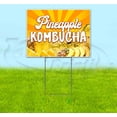 thumbnail image 1 of Pineapp Kombucha (18"" X 24"") Yard Sign, Includes Metal Step Stake, 1 of 4