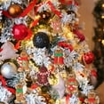 thumbnail image 3 of HadinEEon Gingerbread Man Ornaments, 12 Pcs, 3 inch Christmas Decorative Hanging, 3 of 9