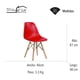 thumbnail image 3 of Set de 4 sillas Eames MINIMALISTAS HOMEASY COLOR rojo, 3 of 5