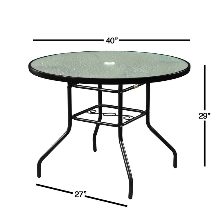 Round glass 2024 table top walmart