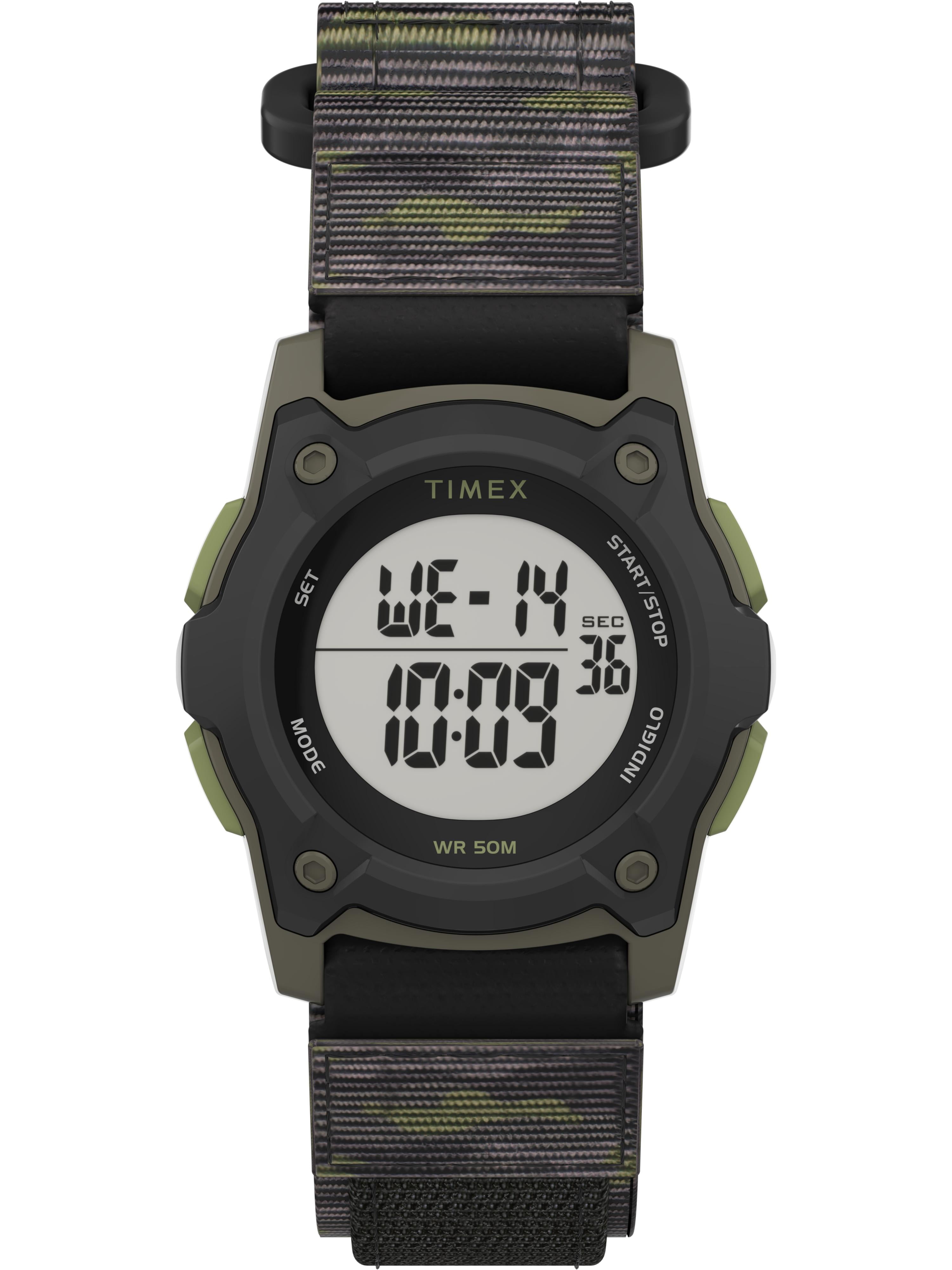 kid's digital 35mm double layer fabric strap watch