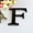 F, variant on 26 Letters DIY 3D Acrylic Wall Sticker Decals Home Wall Art Mural Wall Arch Decal Anime Wallpaper Stick And Peel Picture Wall Stickers Murals Peel And Flowers 3d Paper Wall Flowers for Girls Bedroom