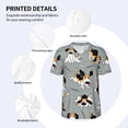 thumbnail image 4 of Balery Funny Beagle Active Dog Baseball Jersey for Men Casual Button Down Shirts Short Sleeve Active Team Sports Uniform-4X-Large, 4 of 9