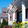 thumbnail image 4 of Garden Flag 12 x 18 Inch Welcome Spring Pink Flower Black and White Stripes Small Yard Flag Vertical Double Sided Outdoor Flag for Yard/Lawn/Patio/Farmhouse, 4 of 6