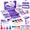 Purple, variant on LXUNLN 66PCS Kids Makeup Kit for Girls, Washable Makeup Set, Girls Toys Ages 3-12(Rose Red & Black)