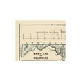 thumbnail image 4 of Historic State Map - Maryland Delaware - Harper 1845 - Vintage Wall Art, 4 of 4