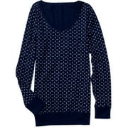 No Boundaries - Juniors Plus Long-Sleeve V-Neck Thermal Tee