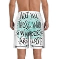thumbnail image 3 of Yiaed Not All Who Wander Are Lost1 Print Men's Swim Trunks with Lining Quick Dry Sports Shorts Beach Shorts Boardshorts-X-Large, 3 of 5