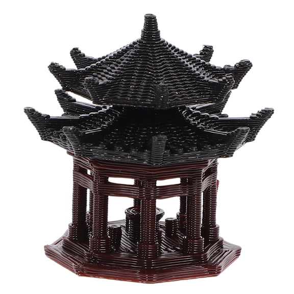 Worgeous Large Aquarium Ornament Rockery Pavilion for Fish Decoration and Aquatic Landscape