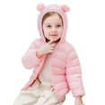 thumbnail image 4 of Baby Boys Winter Down Coat Baby Hoodie with Bear Ear Zipper Windproof Winter Coats Warm Outerwear 6-12 Months, 4 of 7