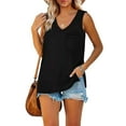 thumbnail image 3 of WTXUE Tank Tops Sleeveless, Scoop Neck Tees for Women Top V-Neck Outdoor Causal T-shirt Workwear for Women, 3 of 8