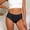 Black, variant on Womens Underwear High Waisted Soft Tummy Control Bikini Briefs Comfortable High Cut Stretch Lightweight No Show Cheeky Briefs Beige L