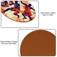 thumbnail image 5 of Basketball Microfiber Leather Round Coasters (6PCS) - 11x11 cm/4.3x4.3 in Square Drink Coasters Set for Table and Home Decor, 5 of 6