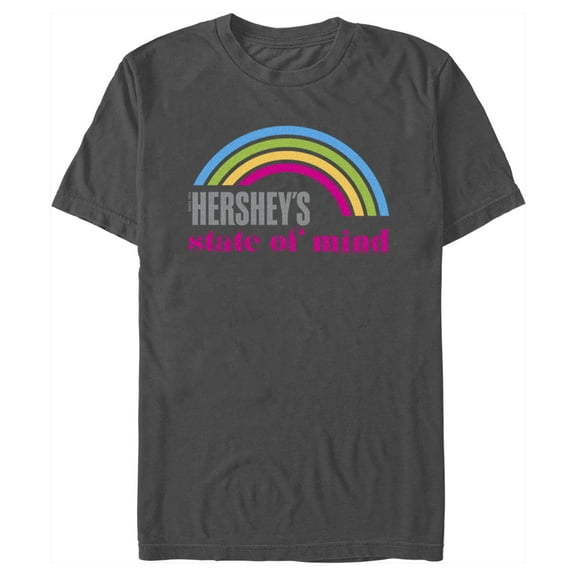 Men's HERSHEY'S State of Mind Rainbow Graphic Tee Charcoal 3X Large