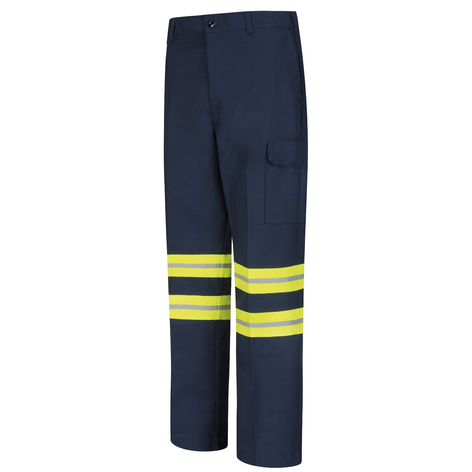 Red Kap Reflective Cargo Pocket Hi Vis Pants Industrial Work Uniform Charcoal 
