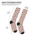 thumbnail image 2 of Picia Hand Drawn Strawberry Printed Sports Compression Socks - 15-20mmHg Graduated Compression, High-Performance Soft and Breathable Socks for Men and Women, 2 of 5