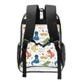 thumbnail image 2 of Honeii Dinosaur Print Clear Backpack Heavy Duty Transparent Bag 17" See Through BookBag for Women Men Adults Work Festival Sports Travel, 2 of 7