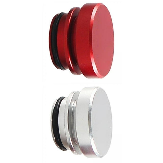 2 piezas de para encendedor de , enchufe Universal para encendedor de , aleación de aluminio de 12V, a prueba de polvo para la mayoría de los rojo y plata Sharpla Cubierta más ligera