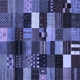 thumbnail image 1 of Ahgly Company Indoor Square Abstract Blue Contemporary Area Rugs, 3' Square, 1 of 4