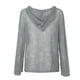 thumbnail image 3 of Gibobby Suéter casual mujer, Suéter casual de manga larga con cuello en V para mujer, estilo clásico(Gris,XG), 3 of 5