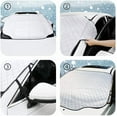 thumbnail image 7 of Roomrite 4-Layer Car Windshield Snow Cover with Magnetic Edges, 78.7" x 48.4", All-Season Windshield Protector for Snow, Ice, Frost, and Sun Protection, Universal Fit for Most Vehicl, 7 of 7