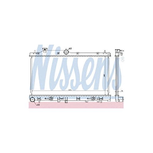Nissens 67720 Radiator w/Integrated Transmission Oil Cooler