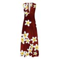 thumbnail image 4 of Lenago Robes Grande Taille Printemps pour Femmes 2023 Mode Décontractée Été Sans Manches Col en V Robe Imprimée Fermeture Éclair Robe Longue Robes de Plage en Solde, 4 of 5