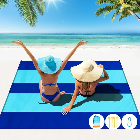 Manta de playa Famstar de gran tamaño, impermeable y resistente a la arena