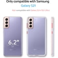 thumbnail image 6 of Zero Serie for Samsung Galaxy S21 Case 5G, [Wireless Charging Support] [Translucent Matte Thin Phone Case] Shockproof Slim Cover 6.2'', White, 6 of 14