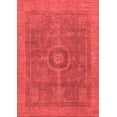 thumbnail image 1 of Ahgly Company Machine Washable Indoor Rectangle Abstract Red Modern Area Rugs, 8' x 12', 1 of 4
