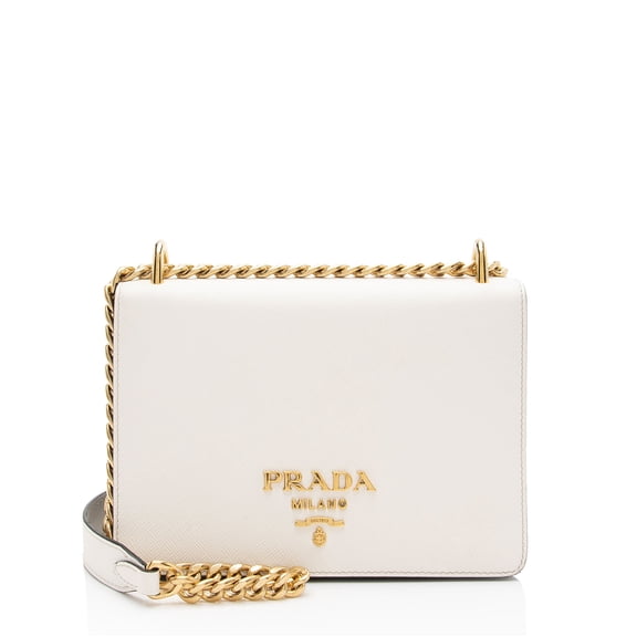 Pre-Owned Prada Saffiano Chain Small Shoulder Bag