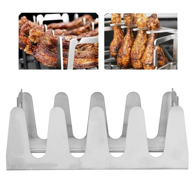 Estante Del Bbq Del Acero Inoxidable, Estante Multi De La Parrilla Del Bbq Portátil A Prueba De Herrumbre Del Acero Inoxidable Para Acampar