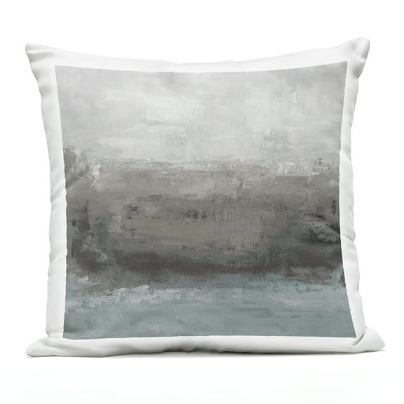Stupell Industries Earth And Sea Abstraction Outdoor Printed Pillow design by Hannah Dawson, 18 x 7 x 18