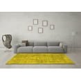 thumbnail image 3 of Ahgly Company Machine Washable Indoor Rectangle Persian Yellow Bohemian Area Rugs, 7' x 10', 3 of 4
