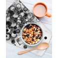 thumbnail image 3 of Black Gradient Kitchen Dish Towels for Drying Dishes Set of 3, Abstract Polka Dots Vintage Modern Art Waffle Weave Microfiber Hand Tea Bathroom Towels Quick Dry & Absorbent Towel 12x12, 3 of 7