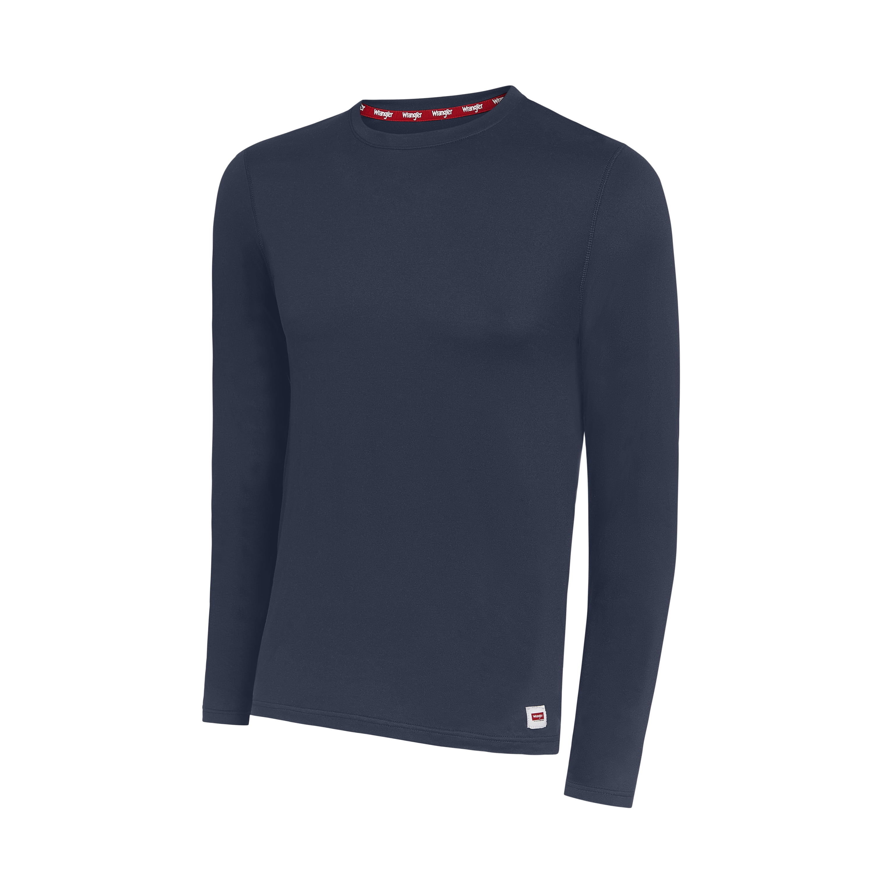 Wrangler Brushed Performance Top Base Layer for Men, Thermal Fabric Long Sleeve Shirt, M-2XL