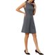 thumbnail image 4 of INSPIRAR CHIC Vestidos sin mangas de corte ajustado y acampanado de cuadros de Houndstooth por encima de la rodilla M Azul Marino, 4 of 6