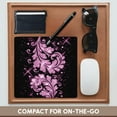 thumbnail image 4 of 3dRose, Floral Glitter Swirls Pink, MousePad, 4 of 7