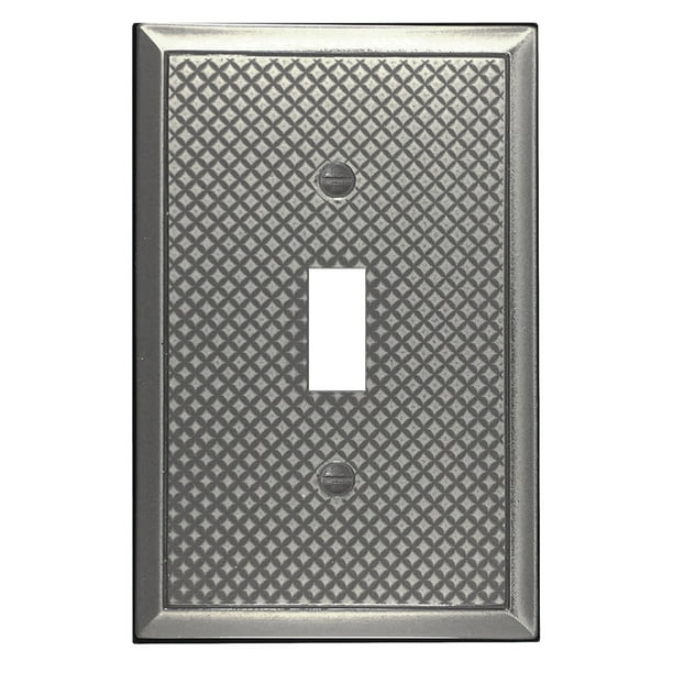 Questech Décor Single Toggle Wall Plate, Pyramid Light Switch Cover